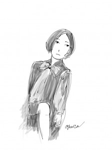 iPad sketch 「Woman(2)」