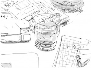 on the table（iPad sketch）