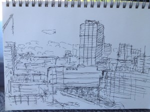 Tokyo ball-point pen sketch